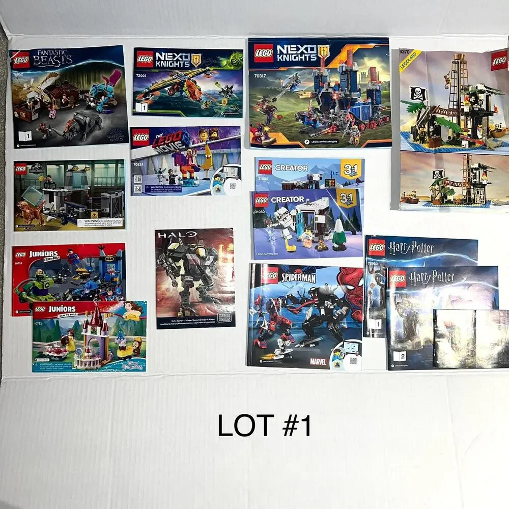 LOT of LEGO Instruction Manuals ONLY (no legos) Lot #1
